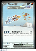 Eiscue EX 2023 Obsidian Flames Holo Secret Rare SAR #222/197