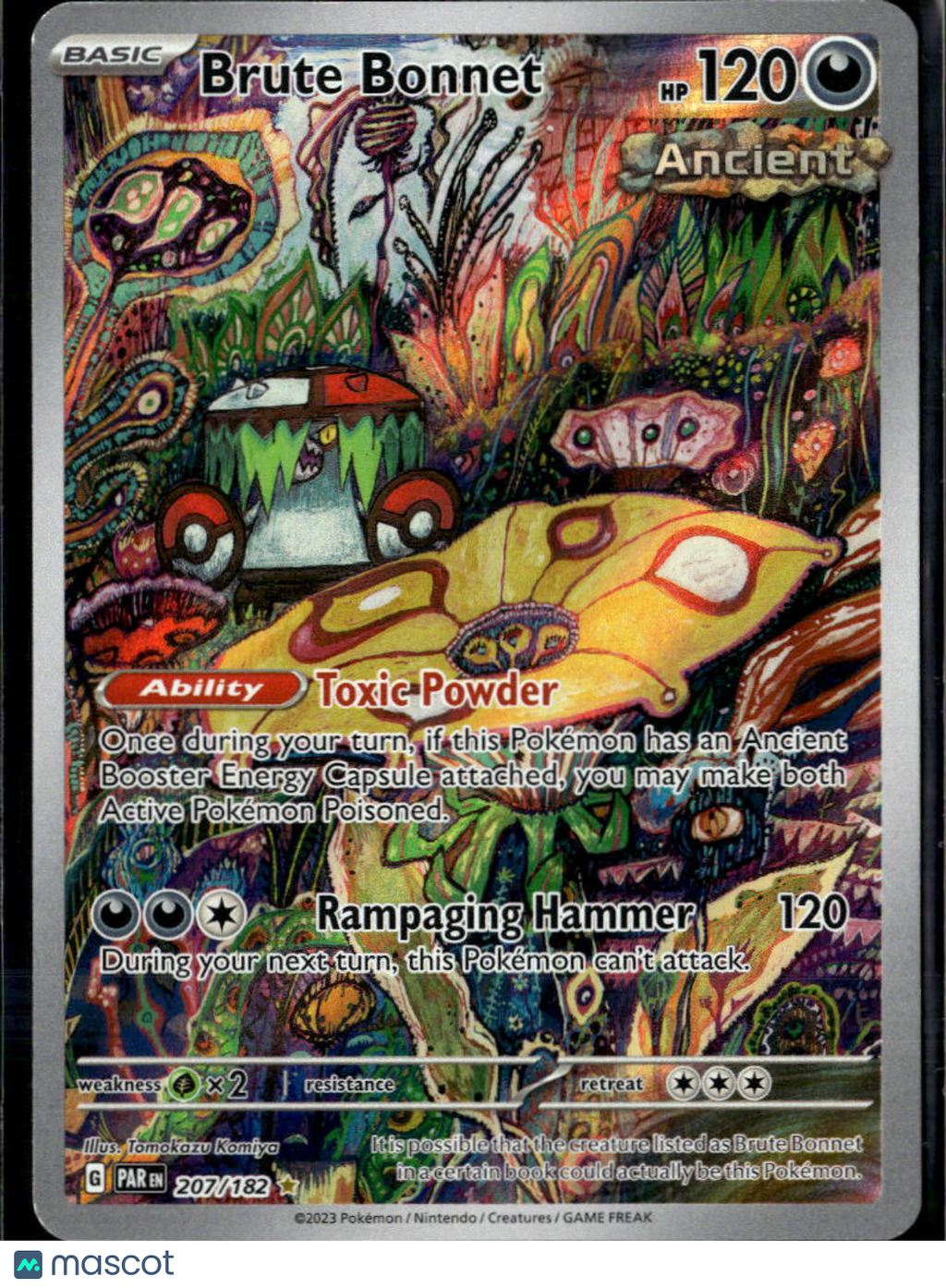 Brute Bonnet 2023 Paradox Rift Holo Secret Rare FA #207/182