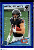 Colston Loveland 2025 Optic Blue Hyper Rated Rookie RC Chicago Bears