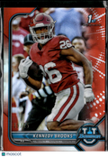 Kennedy Brooks 2022 Bowman Chrome 1st Orange /25 Oklahoma Sooners