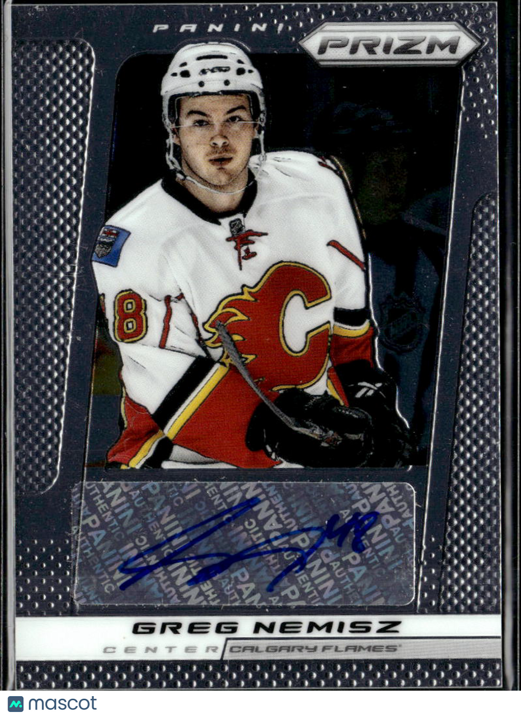 Greg Nemisz 2013 Panini Prizm Auto Autograph Calgary Flames