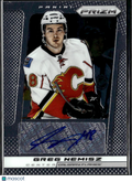 Greg Nemisz 2013 Panini Prizm Auto Autograph Calgary Flames