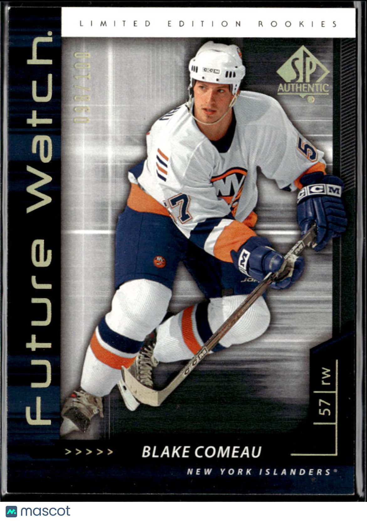 Blake Comeau 2006 Upper Deck SP Authentic Future Watch /100 New York Islanders