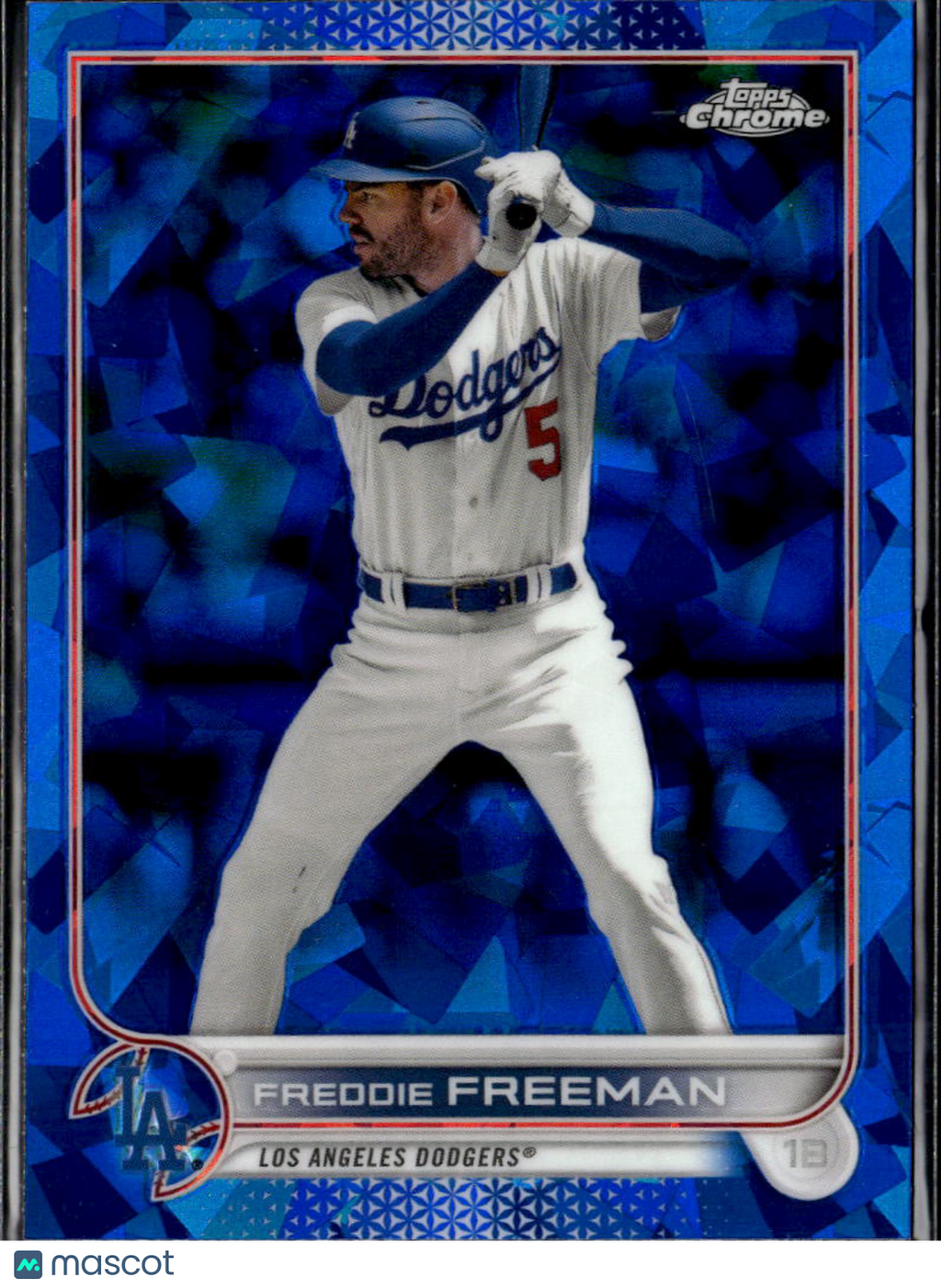 Freddie Freeman 2022 Topps Chrome Sapphire Los Angeles Dodgers