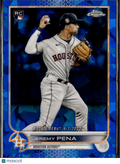 Jeremy Pena 2022 Topps Chrome Sapphire Rookie RC Houston Astros