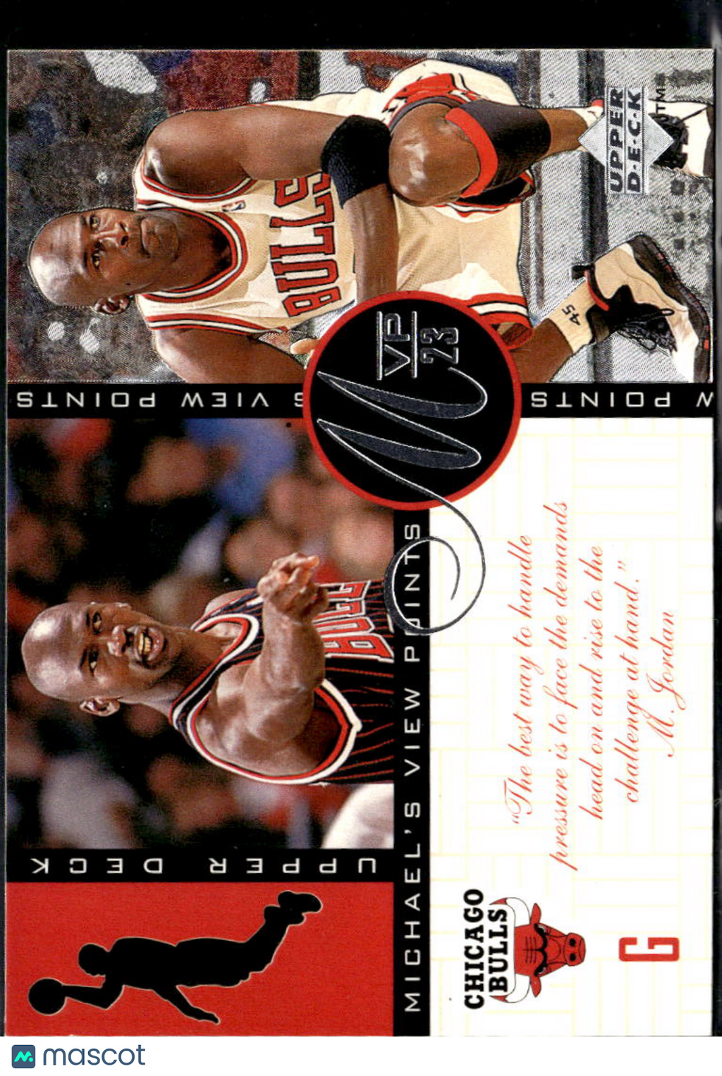 Michael Jordan 1997 Upper Deck View Points #VP4 Chicago Bulls