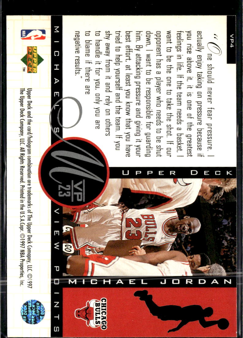 Michael Jordan 1997 Upper Deck View Points #VP4 Chicago Bulls