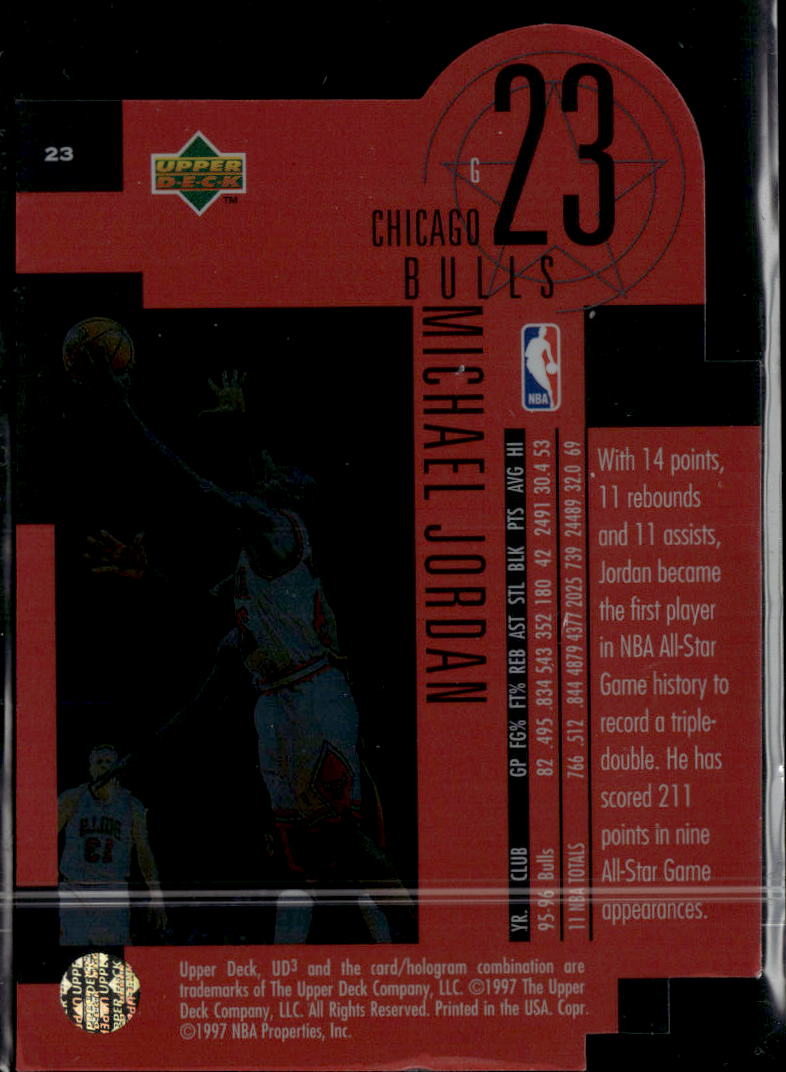 Michael Jordan 1997 Upper Deck UD3 Star Focus Chicago Bulls