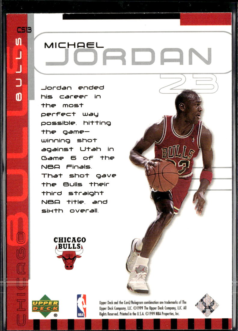 Michael Jordan 1999 Upper Deck Ovation MJ Center Stage #CS13 Chicago Bulls