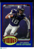 Justin Jefferson 2026 Topps Heritage Blue Refractor 46/150 Minnesota Vikings