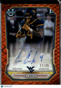 Cam Cook 2026 Bowman Chrome 1st Auto Autograph Orange RC 21/25 West Virginia