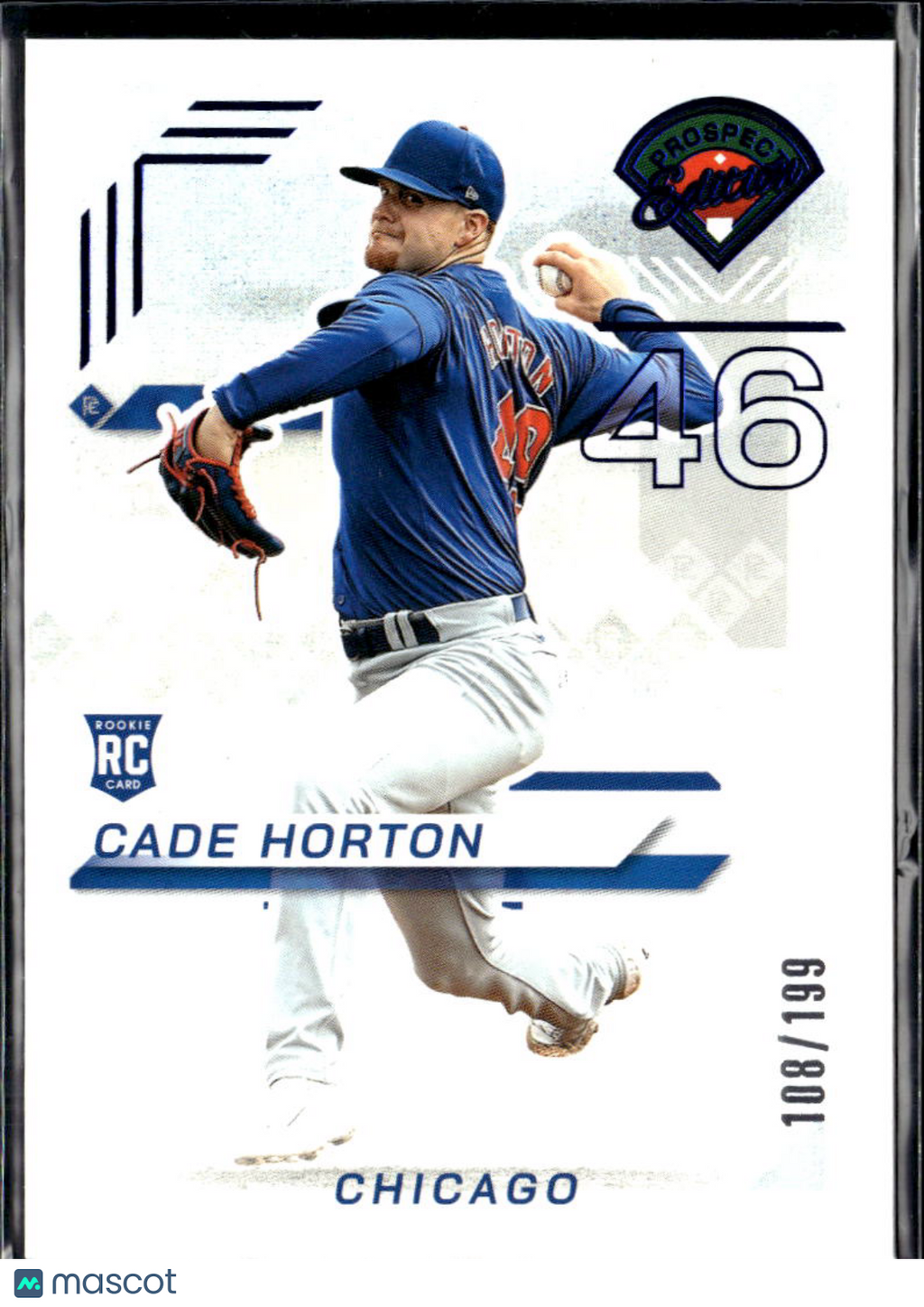 Cade Horton 2025 Prospect Edition Blue Rookie RC /199 Chicago Cubs