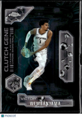 Victor Wembanyama 2025 Topps Chrome Clutch Gene San Antonio Spurs