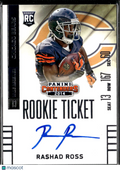 Rashad Ross 2014 Contenders Auto Autograph RC Chicago Bears