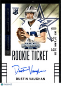 Dustin Vaughan 2014 Contenders Auto Autograph RC Dallas Cowboys