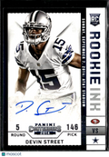 Devin Street 2014 Contenders Auto Autograph RC Dallas Cowboys