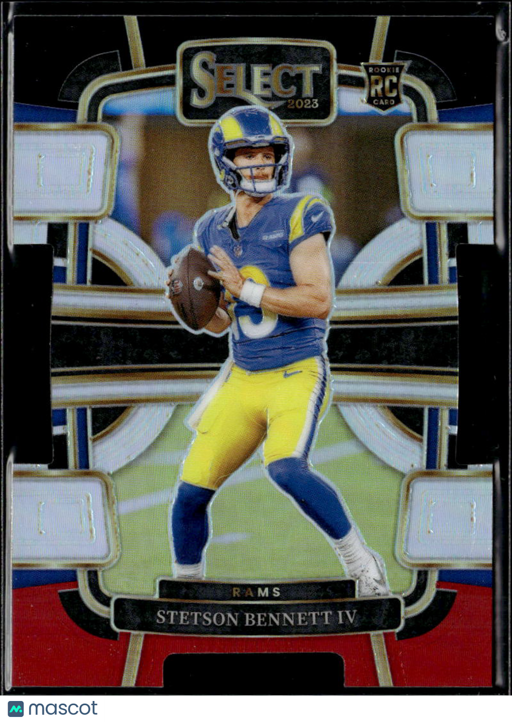 Stetson Bennett IV 2023 Select Red Black Rookie RC Los Angeles Rams