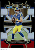 Stetson Bennett IV 2023 Select Red Black Rookie RC Los Angeles Rams