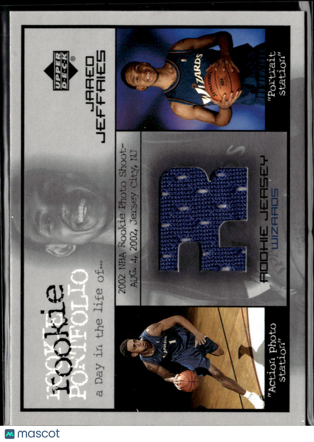 Jared Jeffries 2003 Upper Deck Rookie Jersey Patch Washington Wizards
