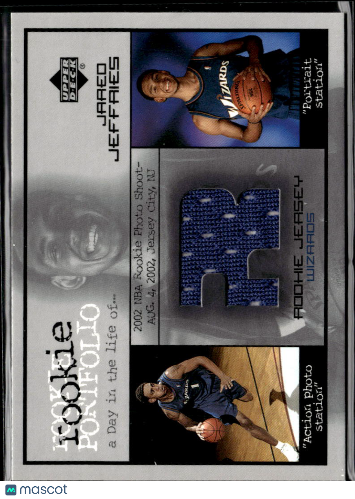 Jared Jeffries 2003 Upper Deck Rookie Jersey Patch Washington Wizards