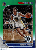 Jordan Poole 2019-20 NBA Hoops Premium Stock RC Green Golden State Warriors