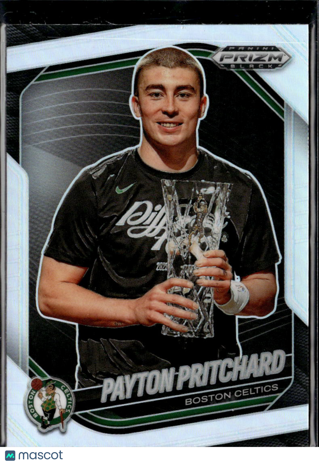 Payton Pritchard 2025 Panini Prizm Black Silver Prizm Boston Celtics
