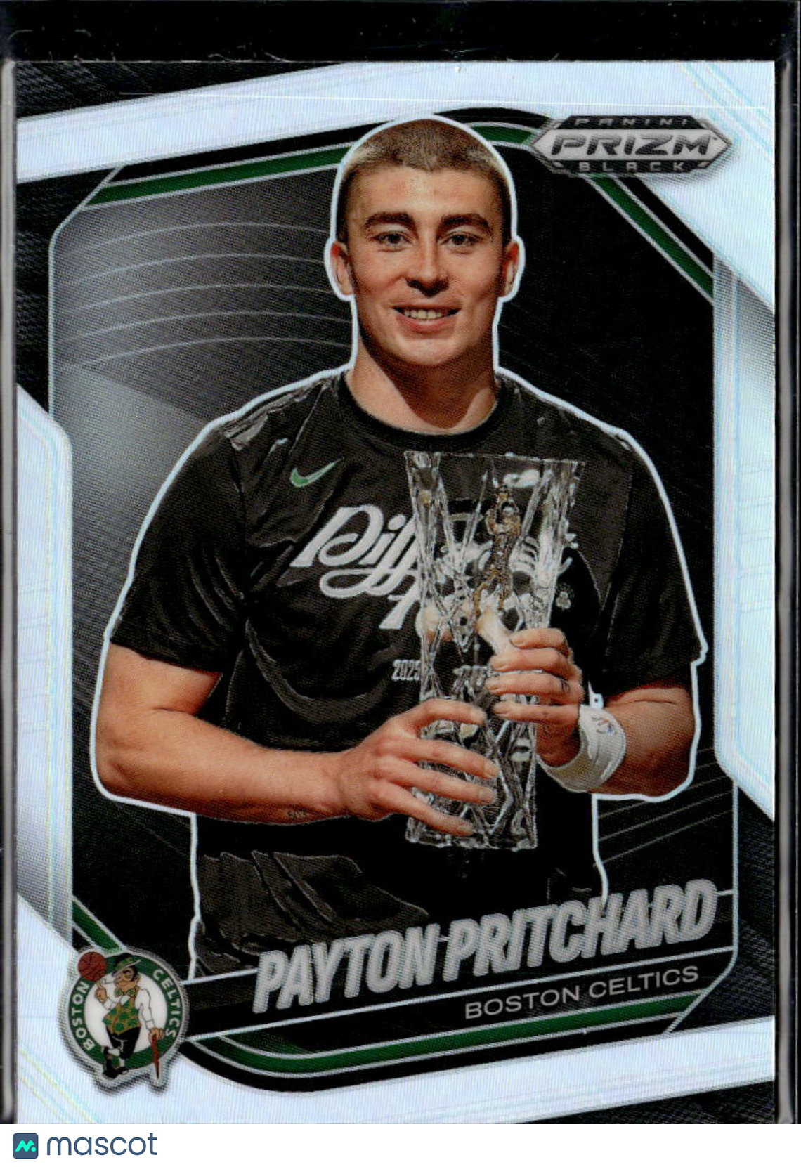 Payton Pritchard 2025 Panini Prizm Black Silver Prizm Boston Celtics