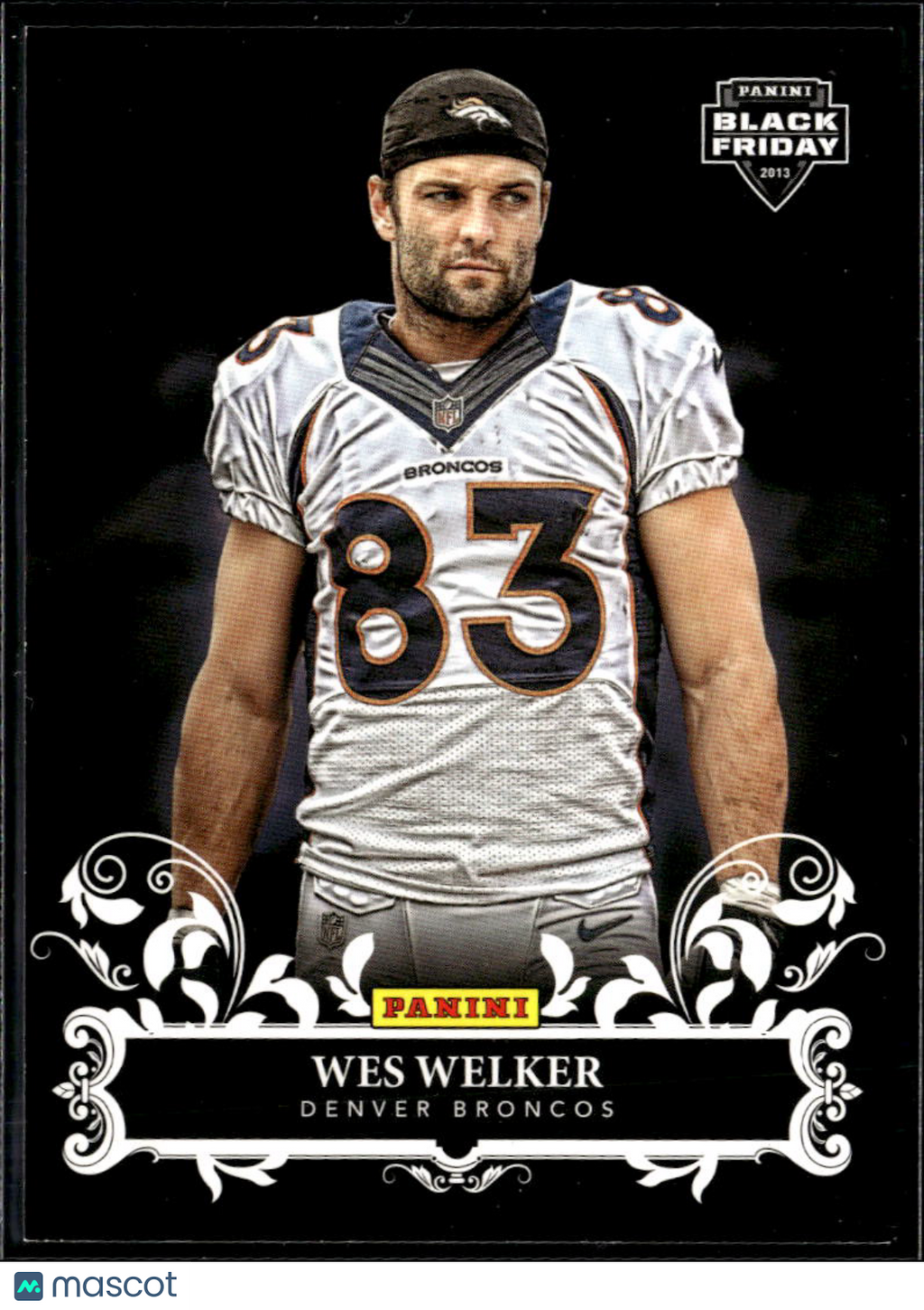 Wes Welker 2013 Panini Black Friday #12 Denver Broncos