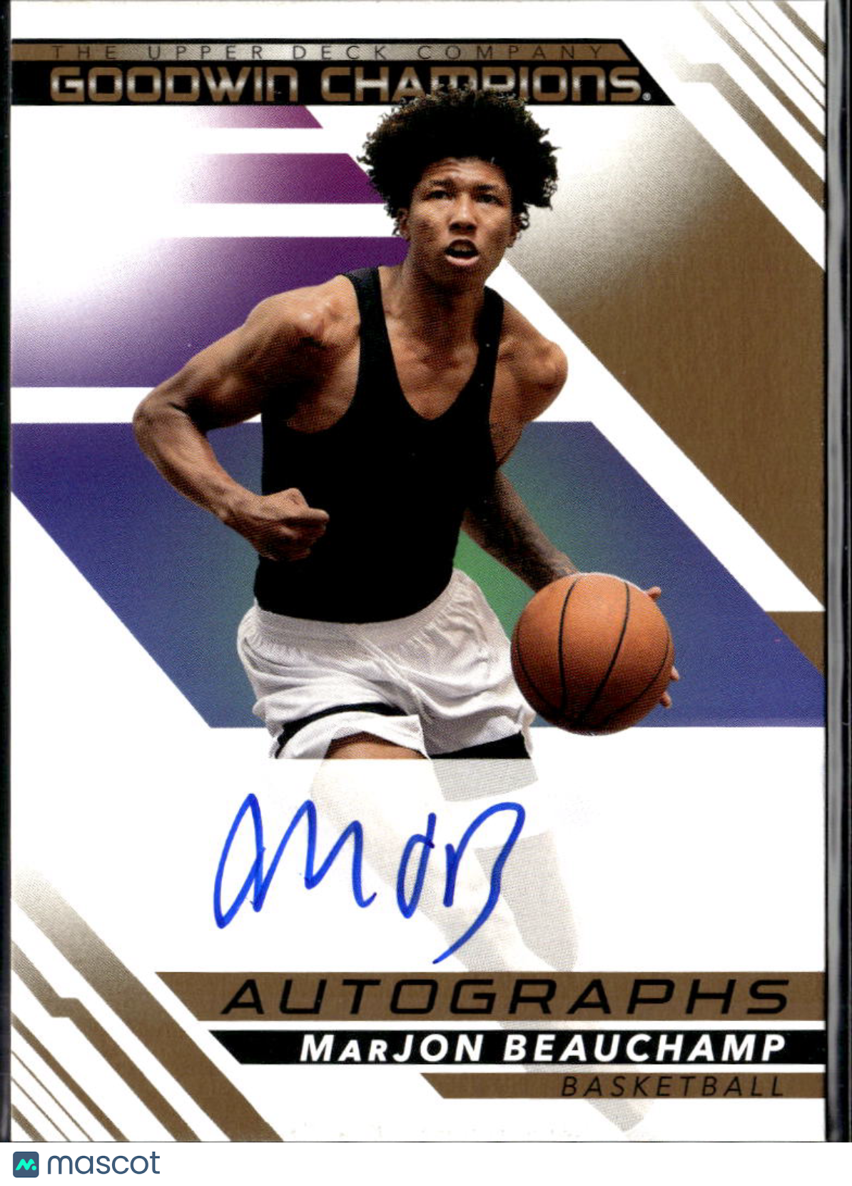 MarJon Beauchamp 2022 Upper Deck Goodwin Champions Auto Autograph