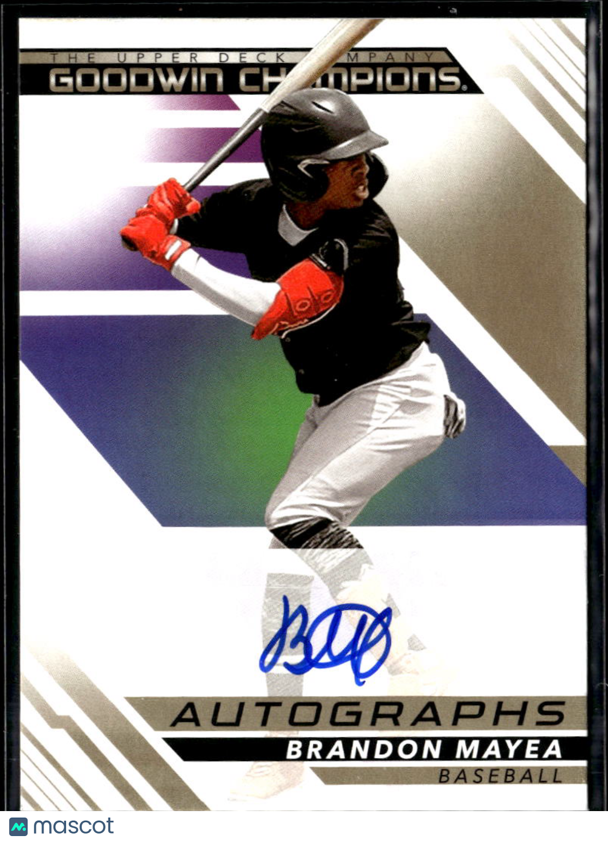 Brandon Mayea 2022 Upper Deck Goodwin Champions Auto Autograph