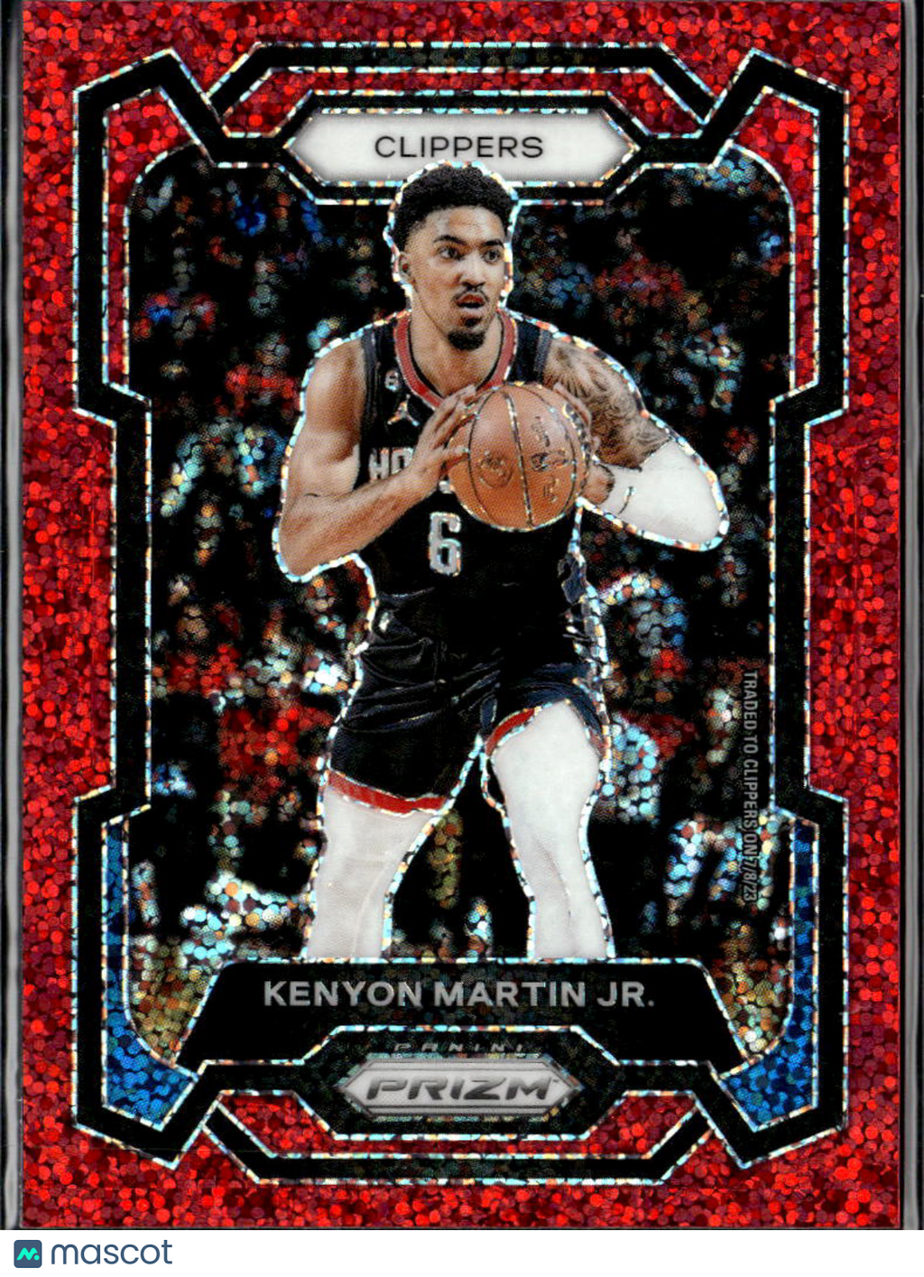 Kenyon Martin Jr. 2023 Panini Prizm Red Sparkle Prizm LA Clippers