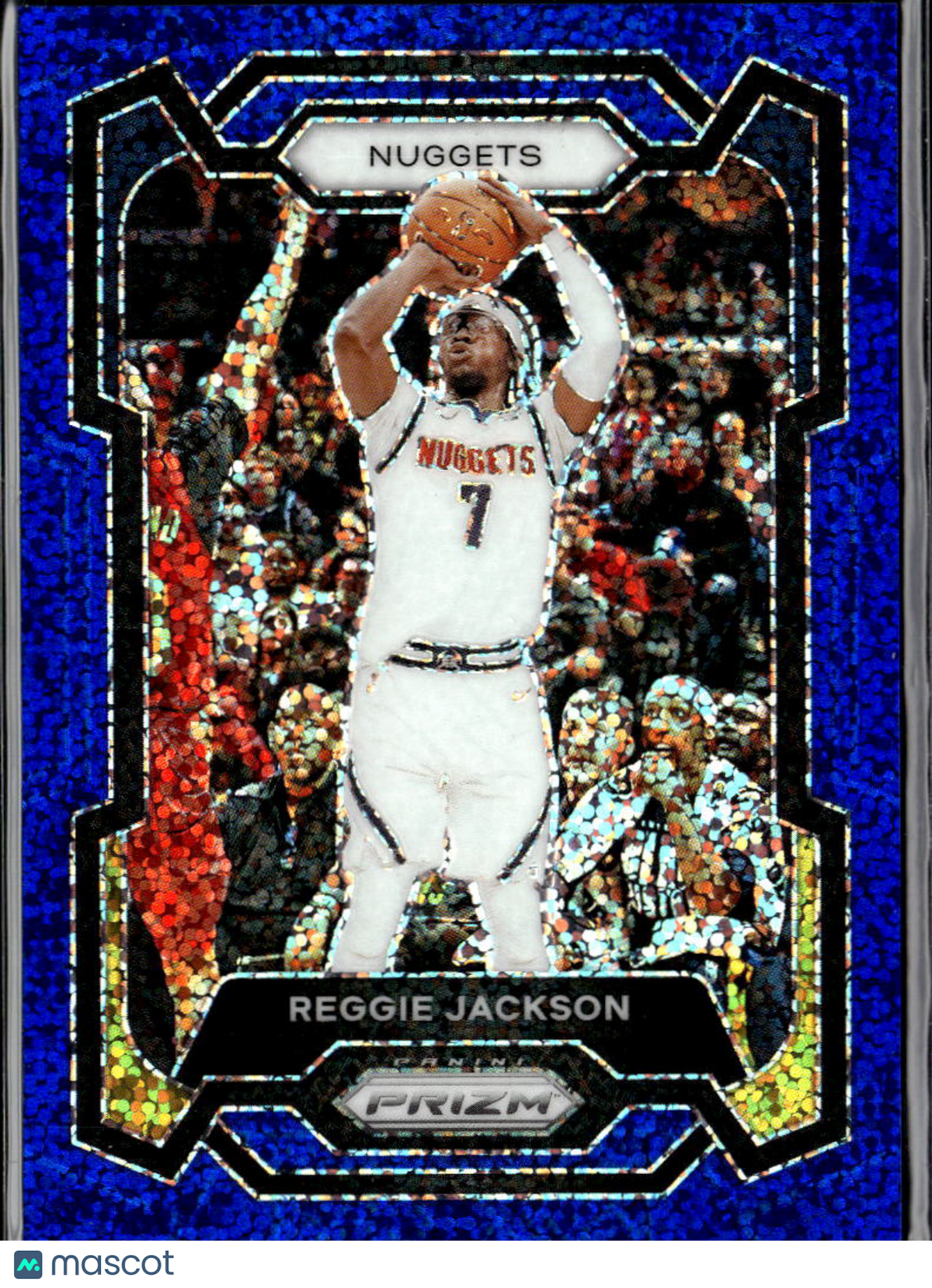 Reggie Jackson 2023 Prizm Blue Sparkle /144 Denver Nuggets