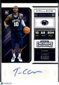 Tony Carr 2018 Contenders Draft Auto Autograph RC Penn State Nittany Lions