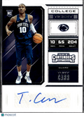 Tony Carr 2018 Contenders Draft Auto Autograph RC Penn State Nittany Lions