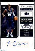 Tony Carr 2018 Contenders Draft Auto Autograph RC Penn State Nittany Lions