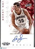 Jon Leuer 2012 Panini Contenders Auto Autograph Cleveland Cavaliers