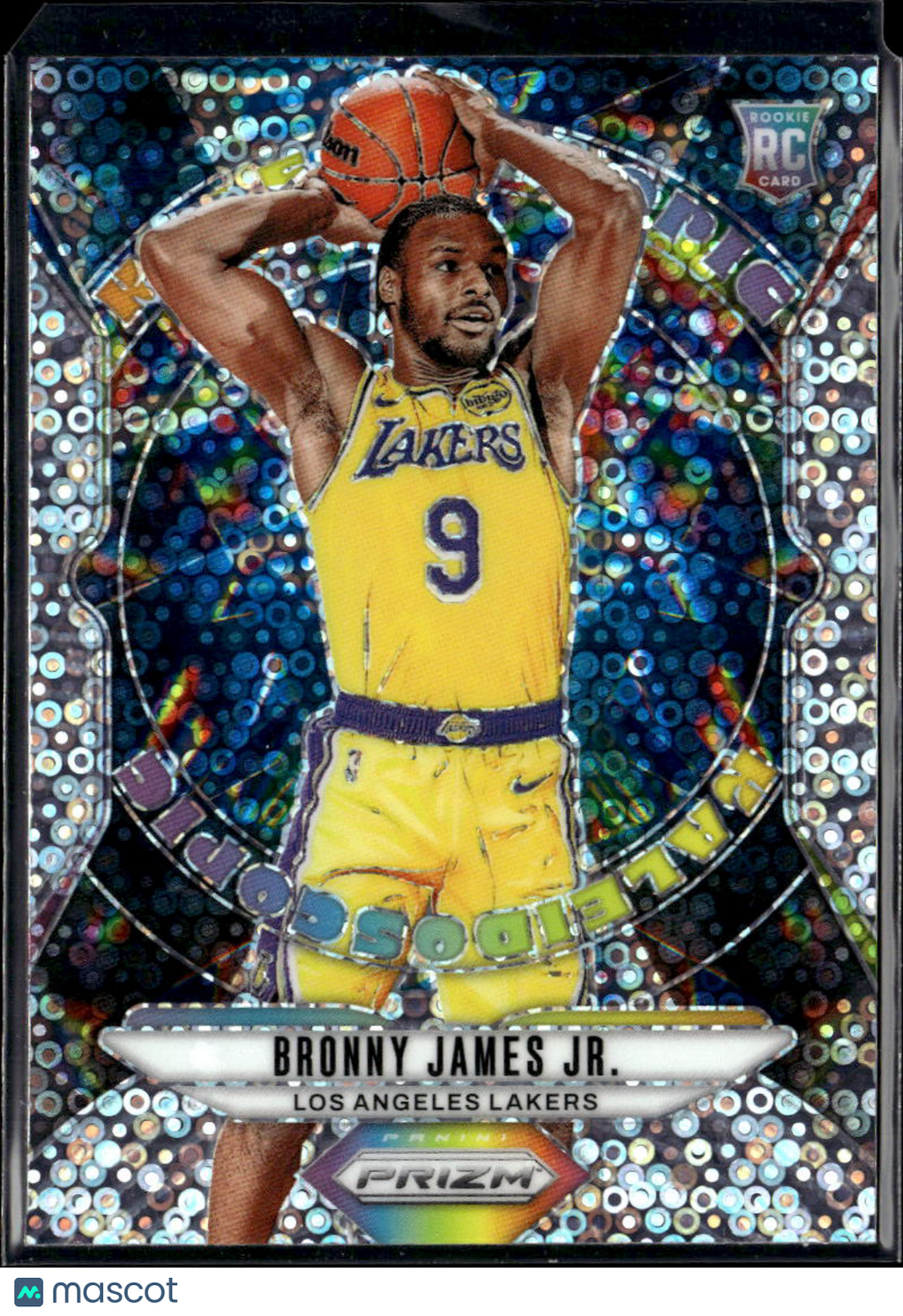 Bronny James Jr. 2024-25 Prizm Kaleidoscopic Disco Prizm RC Los Angeles Lakers