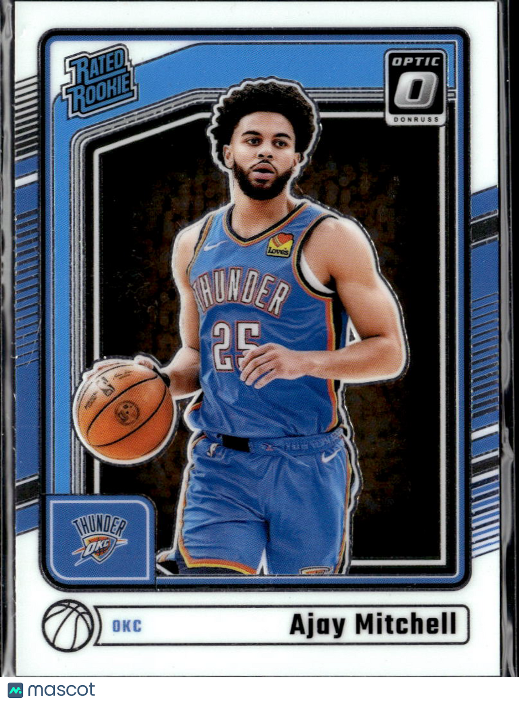 Ajay Mitchell 2025 Optic Rated Rookie RC Oklahoma City Thunder