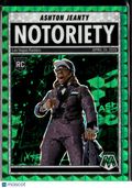 Ashton Jeanty 2025 Mosaic Notoriety Rookie Green Las Vegas Raiders