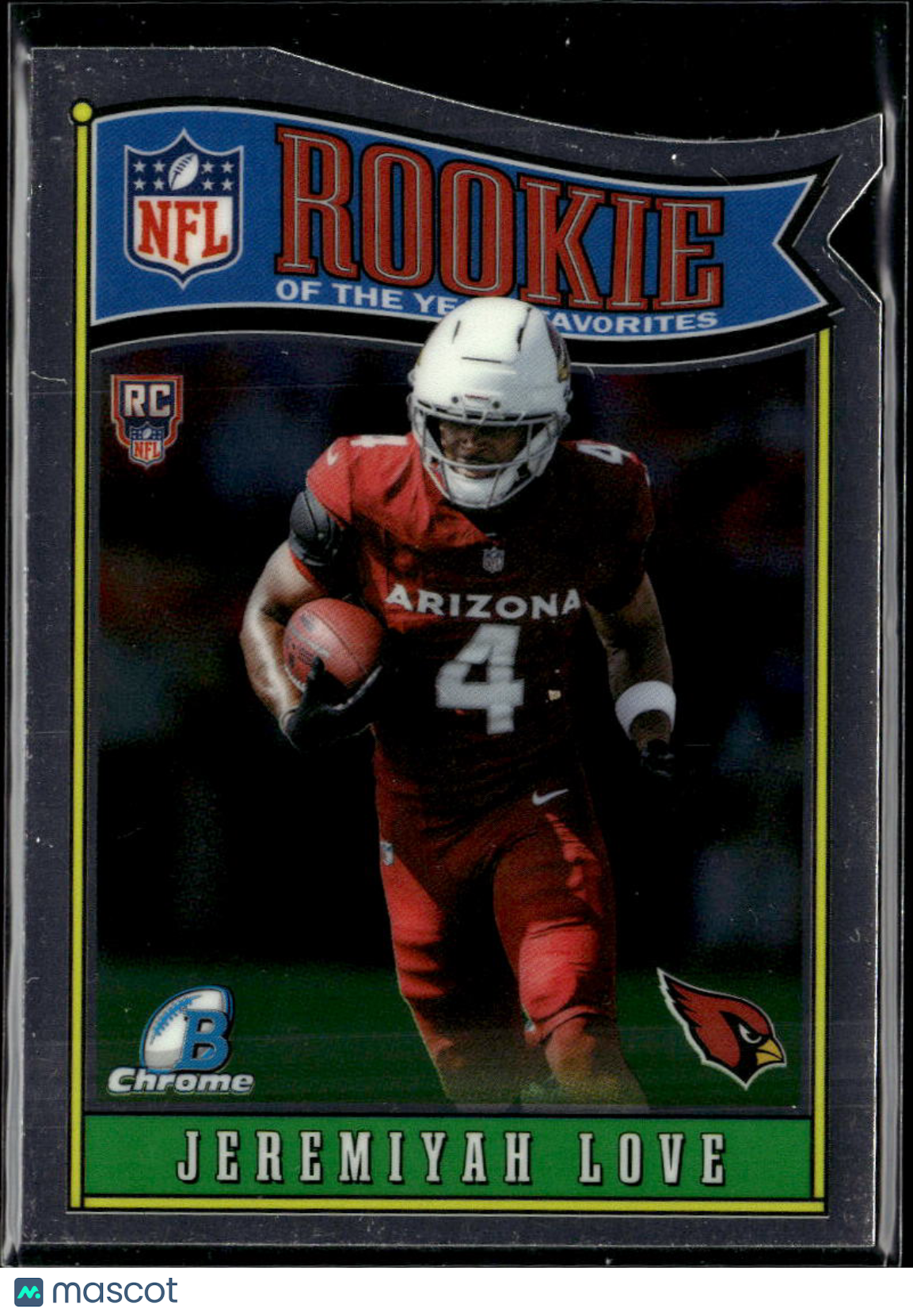Jeremiyah Love 2026 Bowman Chrome Rookie of the Year RC Arizona Cardinals