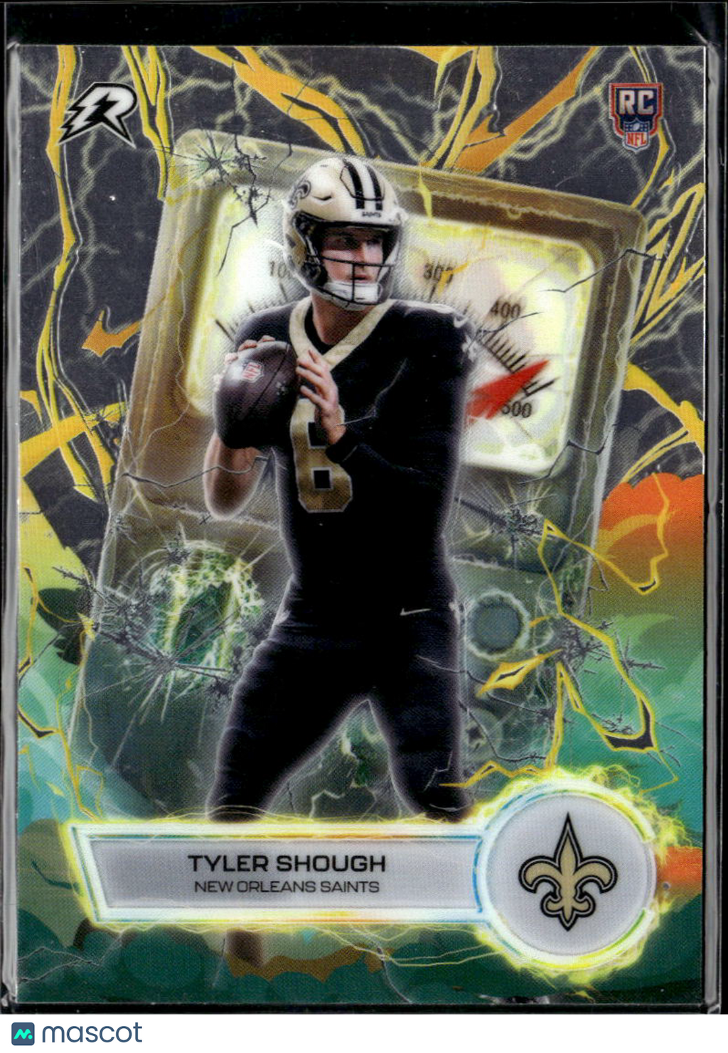 Tyler Shough 2026 Topps Resurgence Voltanic RC New Orleans Saints