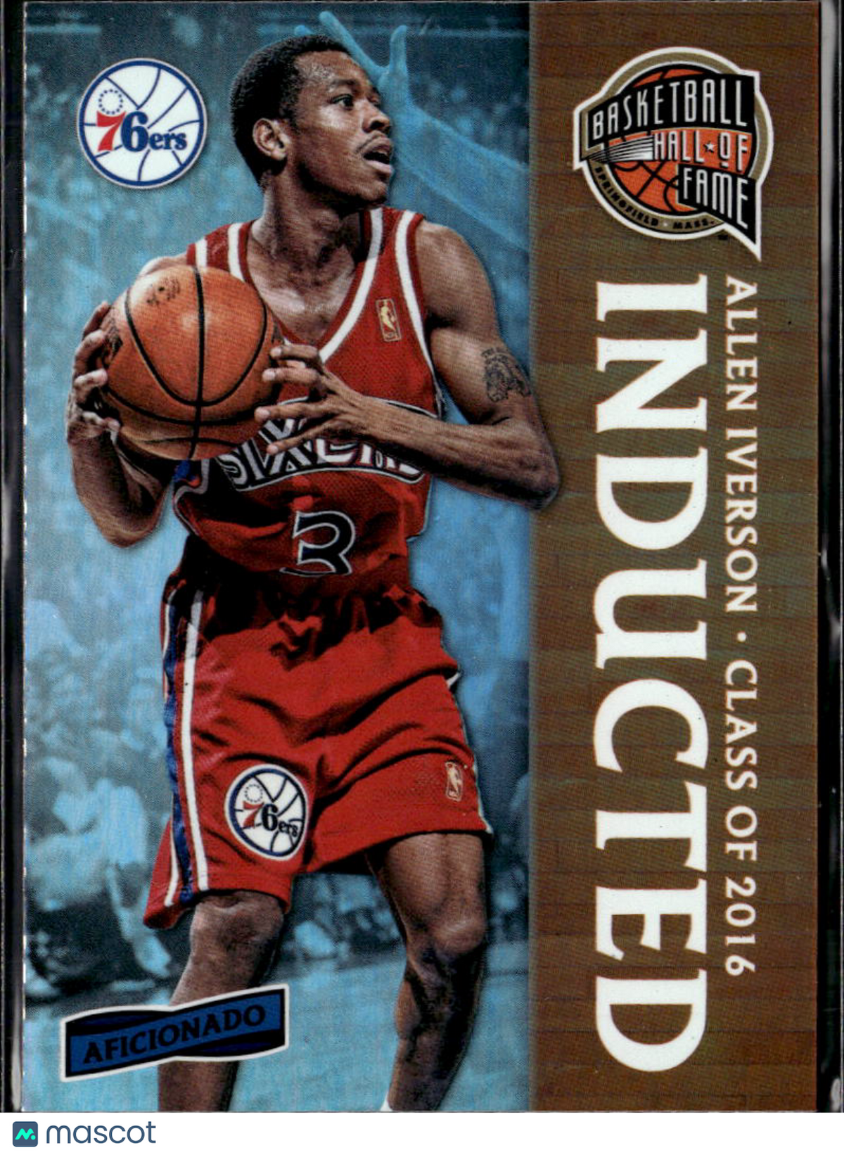 Allen Iverson 2017 Panini Aficionado Inducted Philadelphia 76ers