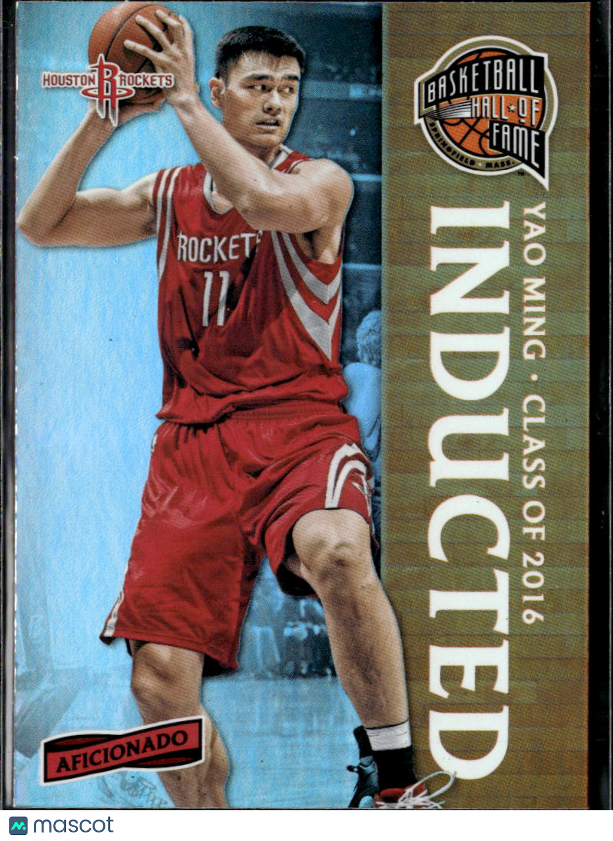 Yao Ming 2017 Panini Aficionado Inducted Houston Rockets