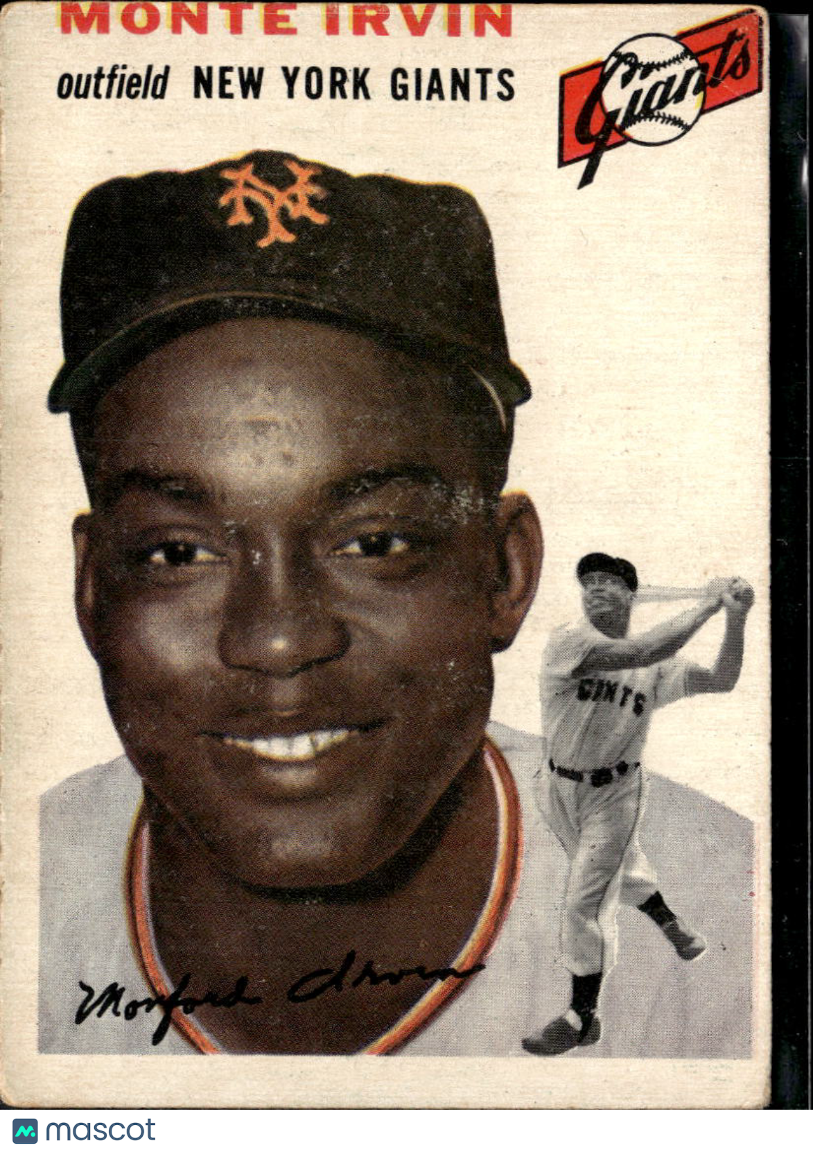 Monte Irvin 1954 Topps #3 New York Giants