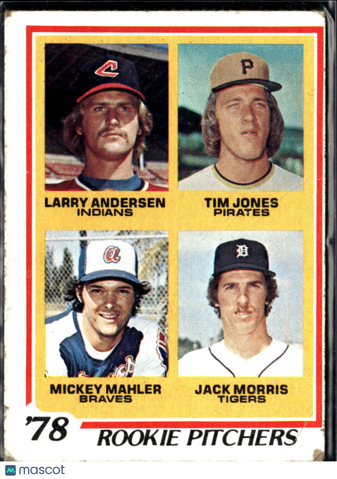 Jack Morris Larry Andersen Mickey Mahler Tim Jones 1978 Topps #703