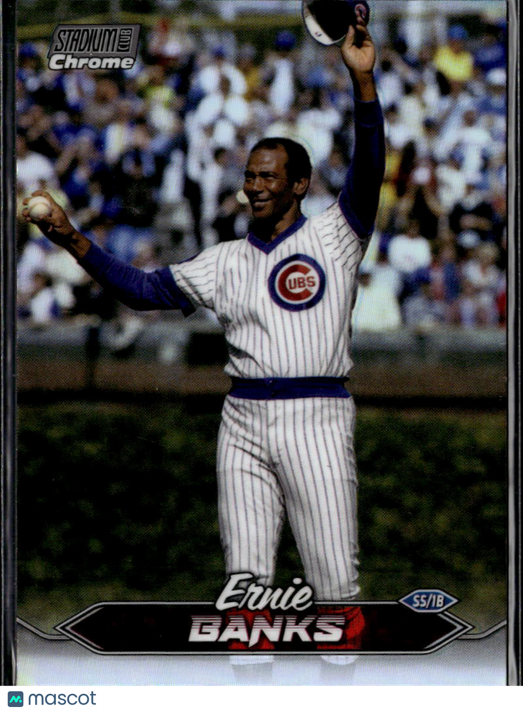 Ernie Banks 2024 Topps Stadium Club Chrome Refractor Chicago Cubs