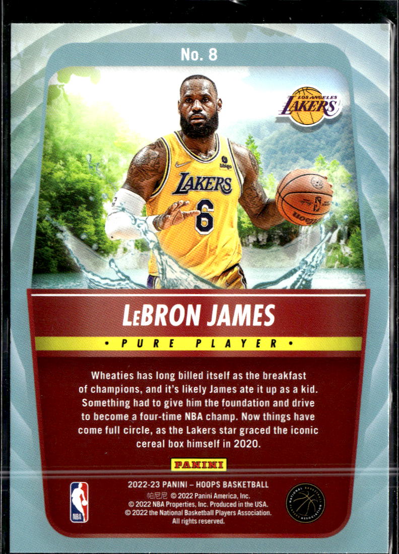 LeBron James 2022-23 Hoops Pure Players Los Angeles Lakers