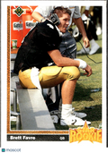 Brett Favre 1991 Upper Deck Rookie RC Atlanta Falcons