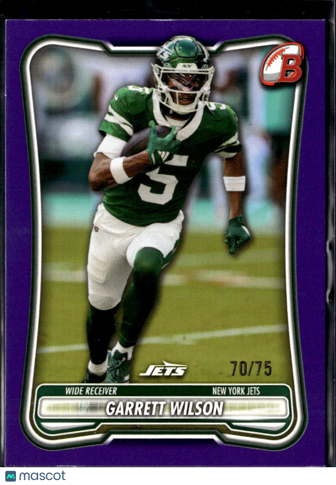 Garrett Wilson 2026 Bowman Purple /75 New York Jets