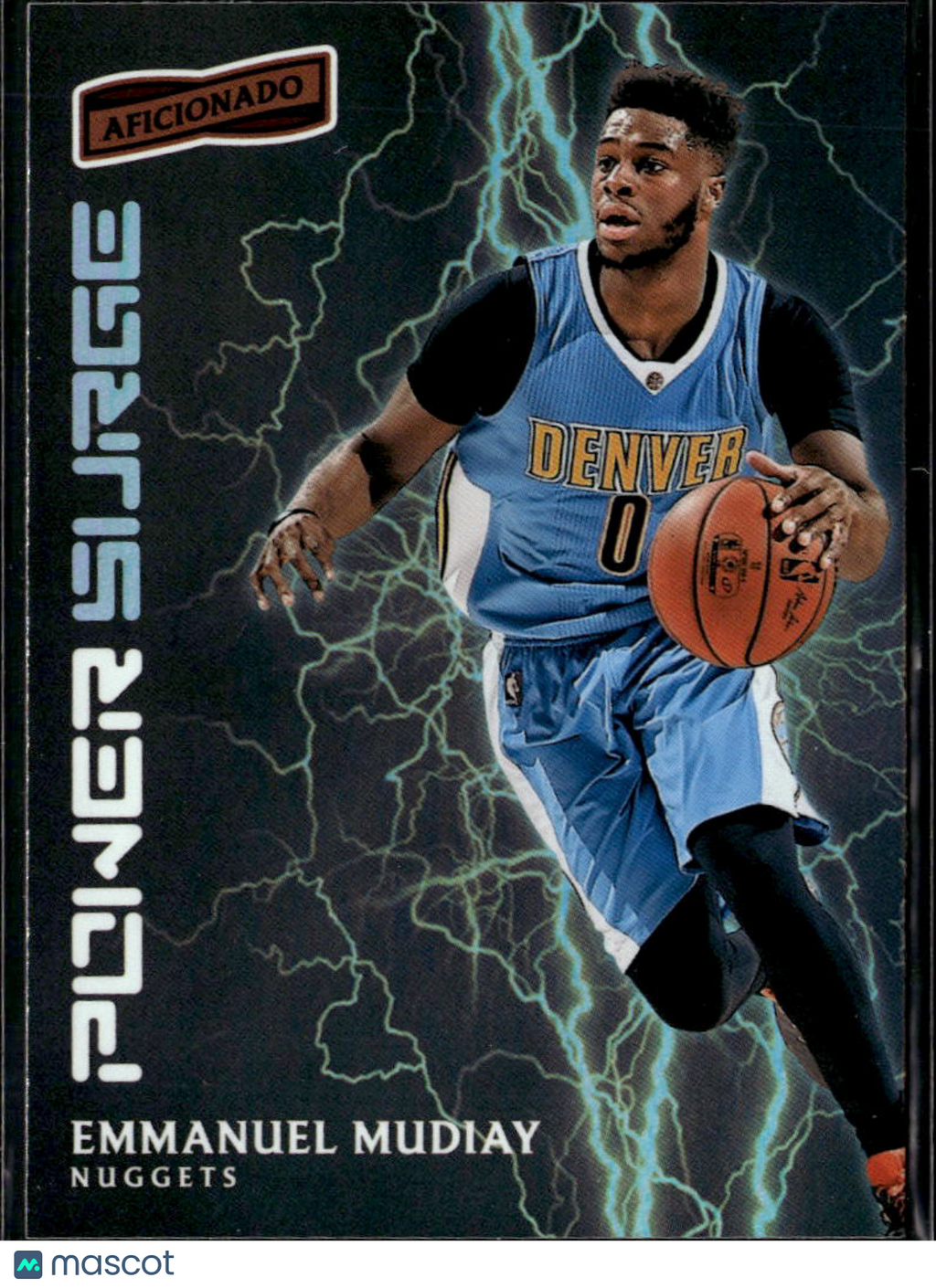 Emmanuel Mudiay 2016-17 Panini Aficionado Power Surge Denver Nuggets